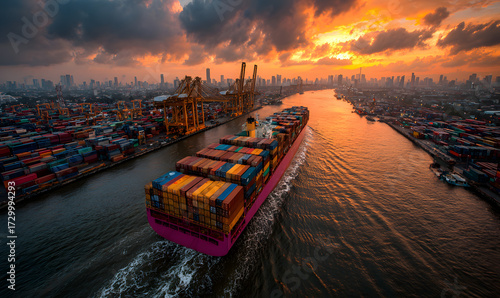19% 36% number tax tariff vat us usa united state america trading war domald trump thailand siam thai bangkok government politic container ship global industry tax tariff cargo 19% 36% import export