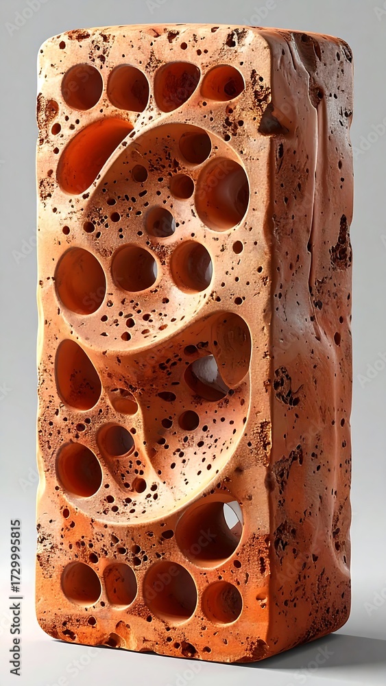 Fototapeta premium Abstract brick sculpture