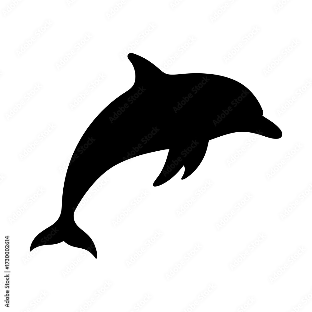 Fototapeta premium dolphin isolated on white background