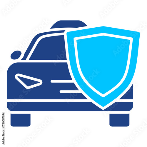 Car Insurance Simple Vector Icon Collection