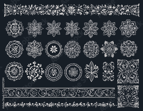 fireworks vector set