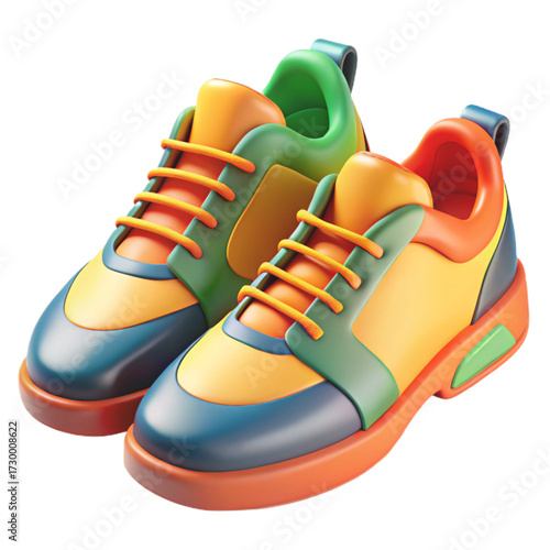 baby shoes on white background