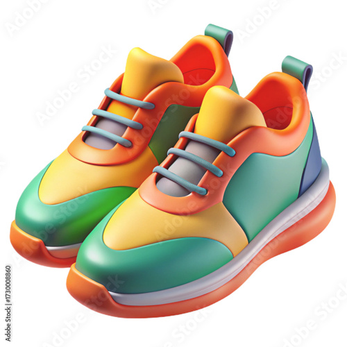 baby shoes on white background