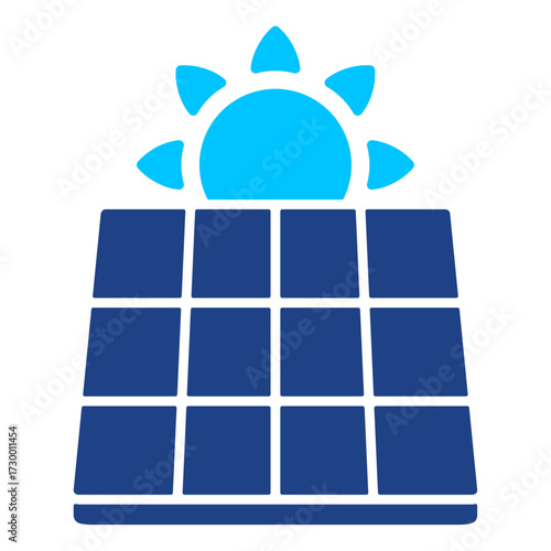 Solar Cell Simple Vector Icon Collection