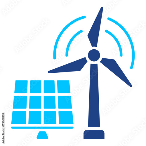 Renewable Energy Simple Vector Icon Collection
