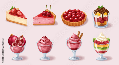 Delicious Desserts Vectors EPS ICON 454