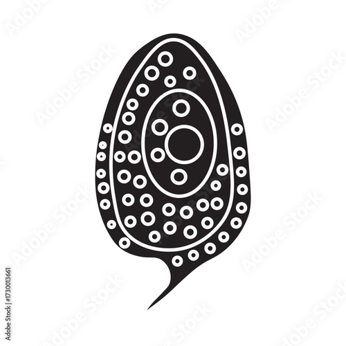 Phacus Protozoa glyph icon 