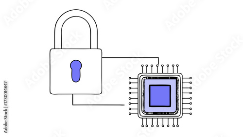 Secure web protection concept vector illustration set with padlock for internet access safety