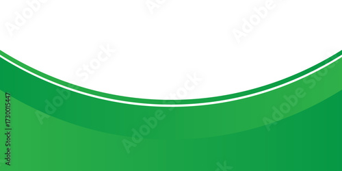 Abstract green banner background. Graphic design banner pattern background template. dynamic curve shape design. vector eps10