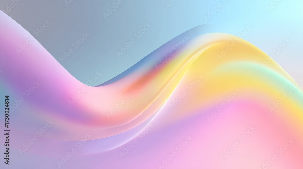 Fototapeta premium Pastel gradient background with smooth flowing colors, clean space for product showcase.