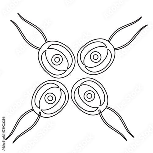 Synura Colony line icon