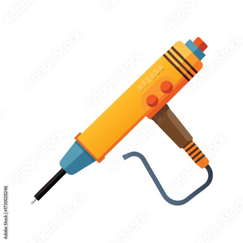 isolated soldering iron on white background
