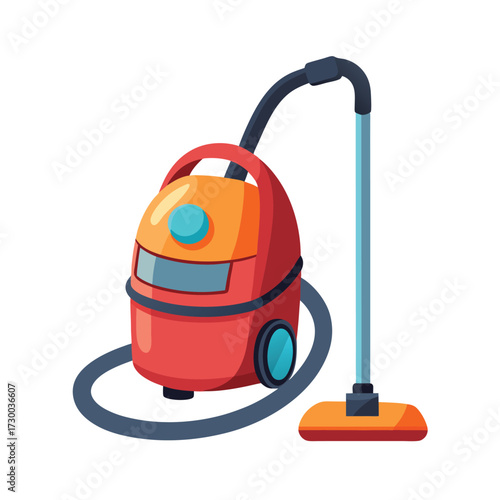 isolated vacuum cleaner on white background