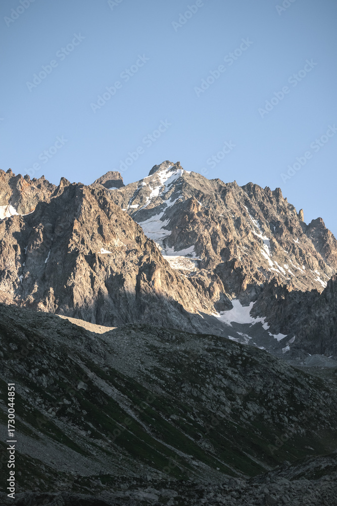 Fototapeta premium Mountain landscape in the French Alps during summer