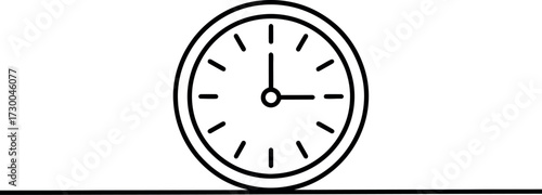 Simple clock face illustration representing the passage of time and deadlines