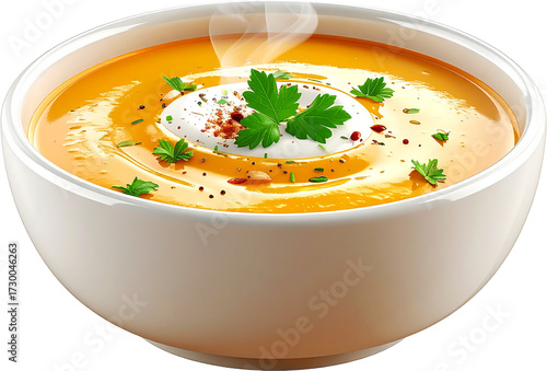 Soup 3D PNG Transparent Background (Isolated on White Background)