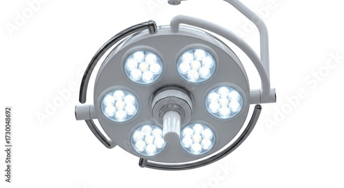Modern Surgical Operating Room LED Light Lamp Isolated