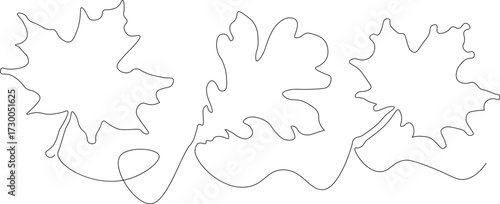mgemiOne line leaf silhouette elegant botanical outline vector for design and decoration