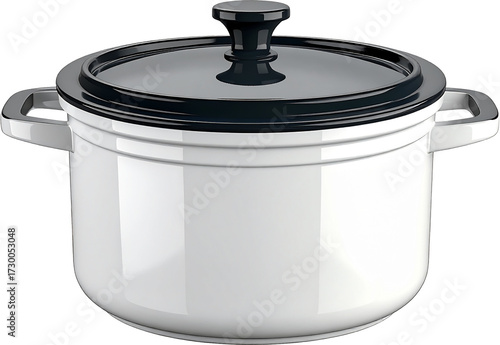 Pot 3D PNG Transparent Background (Isolated on White Background)