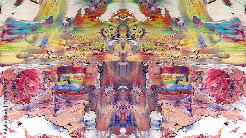 Fototapeta premium Abstract art background . Hand painting artwork on canvas .