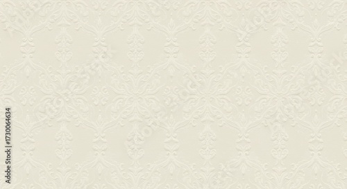 Foto Elegant Creamy Damask Pattern