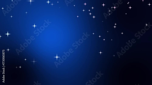 Colorful stars sparkling in a looping video background