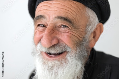 Smiling elderly man with a ...