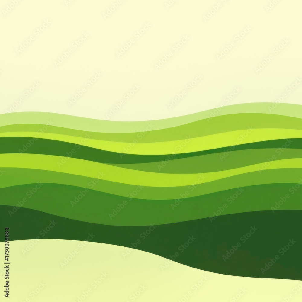 Obraz premium Artistic images of green terrain