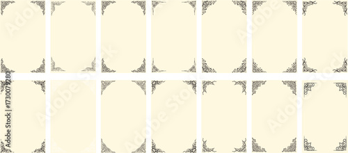 vintage frames corner set 