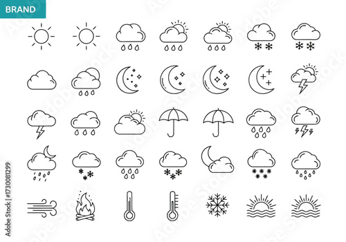 set of icons for web and mobile