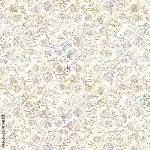 colorful damask seamless backgrounds for digital textile prints.
