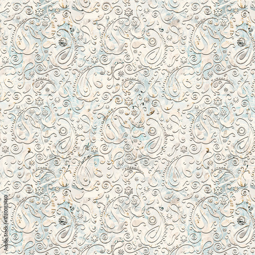 colorful damask seamless backgrounds for digital textile prints.
