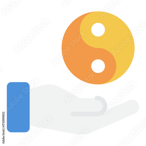 Icon Yin-Yang Balance