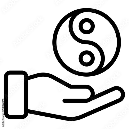 Icon Yin-Yang Balance