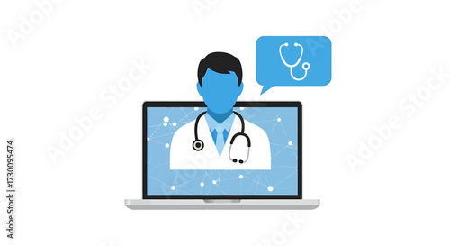 Online Doctor Consultation via Laptop