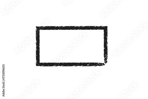 Vintage old photo frame isolated on white background