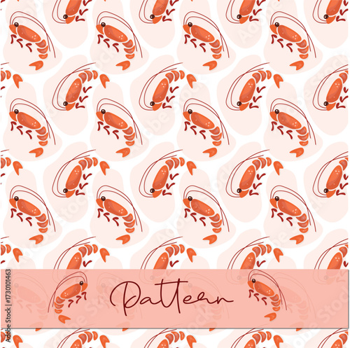 design, wallpaper, decoration, ornament, paisley, bird, vintage, art, leaf, texture, nature, heart, decor, valentine, love, element, textile, spring, retro, shrimp,shrimps, orange,seamless pattern,sea