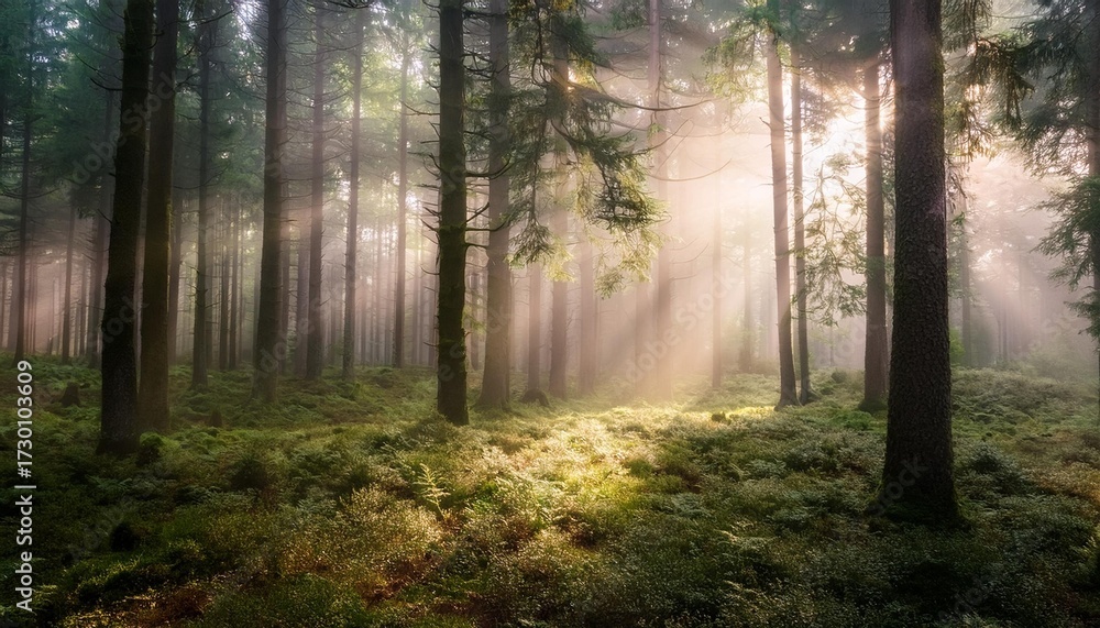 Fototapeta premium morning in the woods