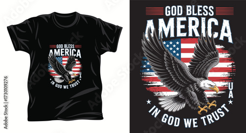 Eagle graphic vector t shirt design print.