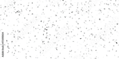 Sparse distribution of small grayscale mosaic fragments on a white background, offering a minimalist textured overlay for creative projects and graphic design