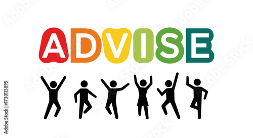 Happy people celebrating success and seeking advice for growth and improvement