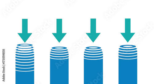 Understanding the Impact of Vertical Forces on Cylindrical Structures Visual Representation