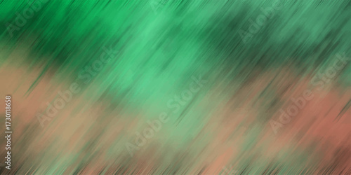 Abstract Diagonal Brush Strokes Background in Green and Brown Tones with Textured Motion Blur Effect