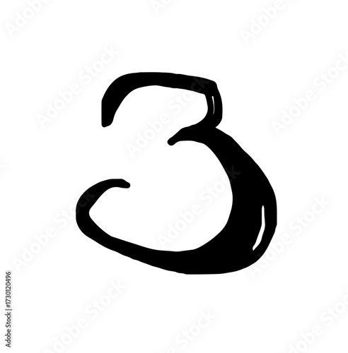 Hand write style number 3