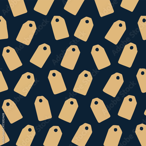 Seamless Pattern of Price Tags.