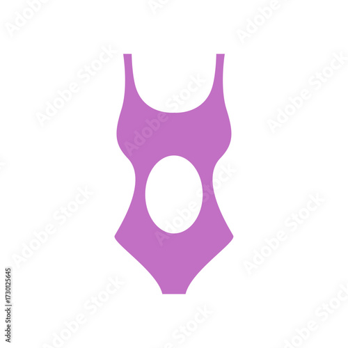 One-piece swimsuit with a stylish cutout design, perfect for beach or pool days