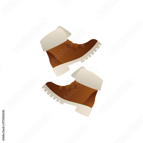 Brown fur-lined winter boots for cold weather adventures and stylish outdoor activities