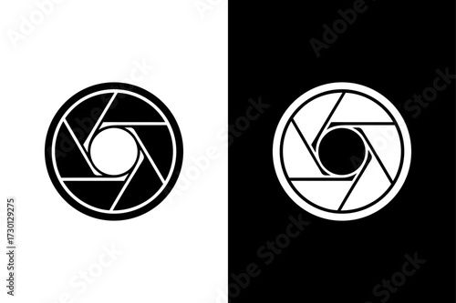 Camera Lens Symbol for Photo and Media Design.