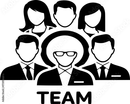 Analysis, statics, engineering, Data Science, and people team icon set vector