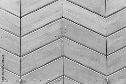 Weathered heringbone shaped...